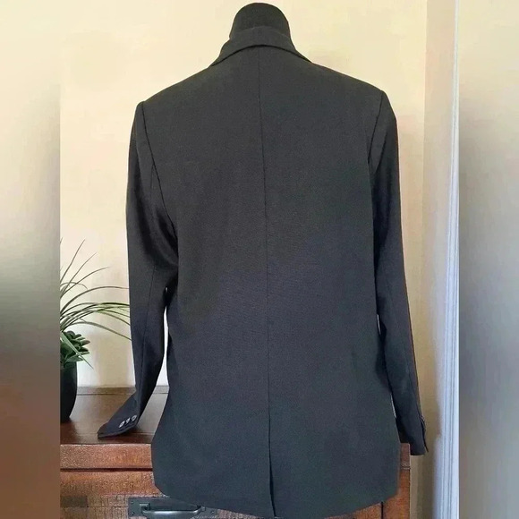 Frank & Oak Women's Black Open Front  Blazer - Size Medium EUC - Picture 3 of 15